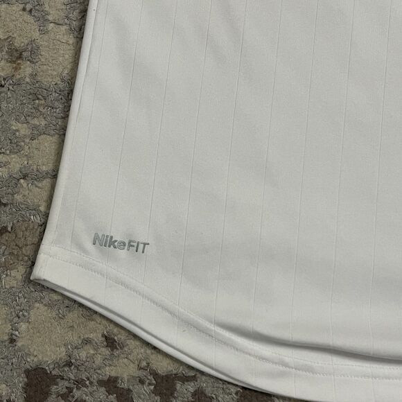 Nike Training Shirt Mens L Navy White NikeFIT Raglan Baseball Jersey Style Top - Picture 2 of 9